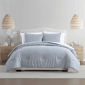 Palm Aire Jackson 3pc. Light Blue Stripe Cotton Comforter Set - image 1