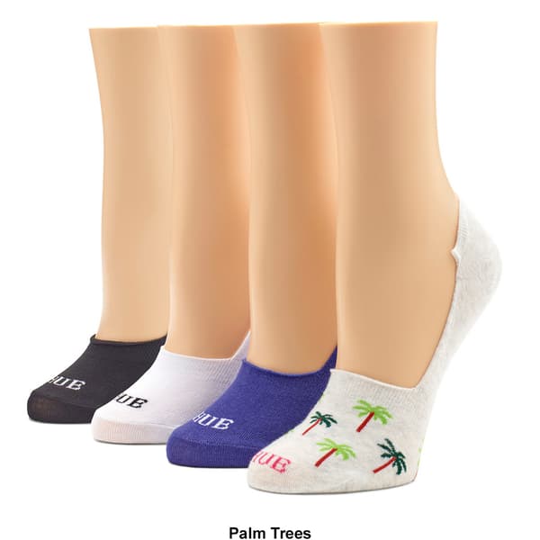 Womens HUE&#174; 4pk. Sneaker Liner Socks