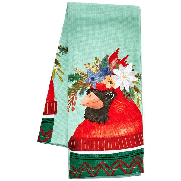 Kay Dee Holiday Flowers Everywhere Cardinal Dual Purpose Kitchen - image 