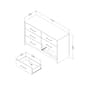 South Shore London 6-Drawer Double Dresser - image 4