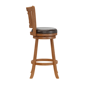 HH2 Home Fairfox Oak Wood Bar Height Swivel Stool - image 4
