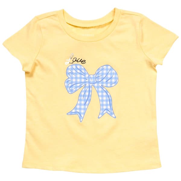 Girls (4-6x) BTween® Short Sleeve Love Bow Graphic Tee