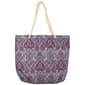 Renshun Quilted Tote - Grey/Purple - image 1