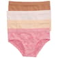 Girls (7-14) Rene Rofe(R) Mabel 4pk. Bow Seamless Hipster Underwear - image 1