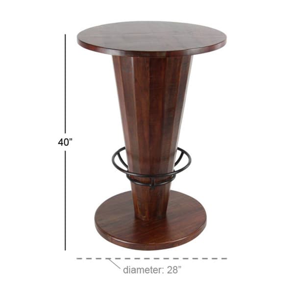 9th & Pike® Brown Gum Tree Wood Rustic Dining Table