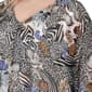 Plus Size NY Collection 3/4 Sleeve Abstract Animal Poncho Blouse - image 4