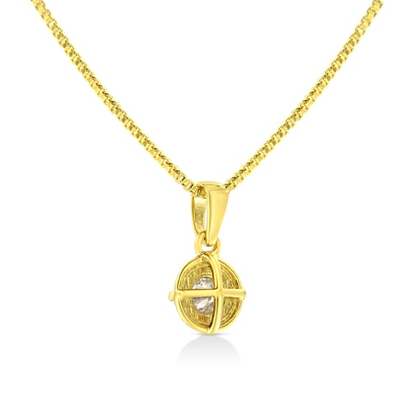 Diamond Classics&#8482; 14kt. Yellow Gold 1/5ctw Diamond Pendant