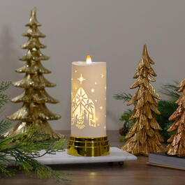 Northlight Seasonal Nativity Scene Flameless Candle
