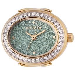 Womens Invicta Green Dial Quartz Mini Ring Watch - 49602