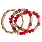 Ashley Cooper(tm) Pink Hue Shell Shape 3pc. Stretch Bracelet Set - image 1