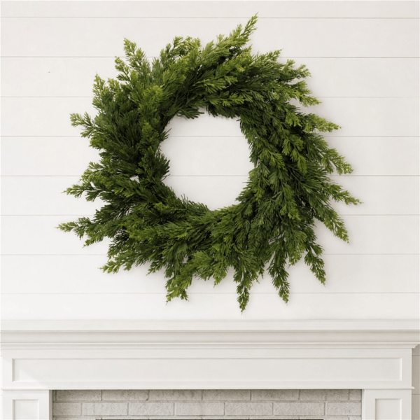 Melrose 25in. Variegated Pine Wreath