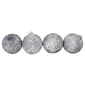 Northlight 4ct. Silver Antique Glass Christmas Ball Ornaments - image 1
