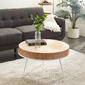 9th & Pike&#174; Natural Wood And Iron Modern Coffee Table - image 2