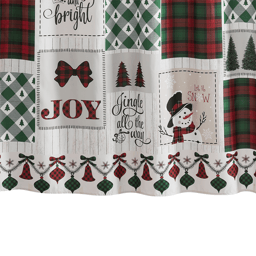 Avanti Patchwork Plaid Shower Curtain