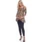 Plus Size White Mark Cold Shoulder Animal Print Tunic - image 1