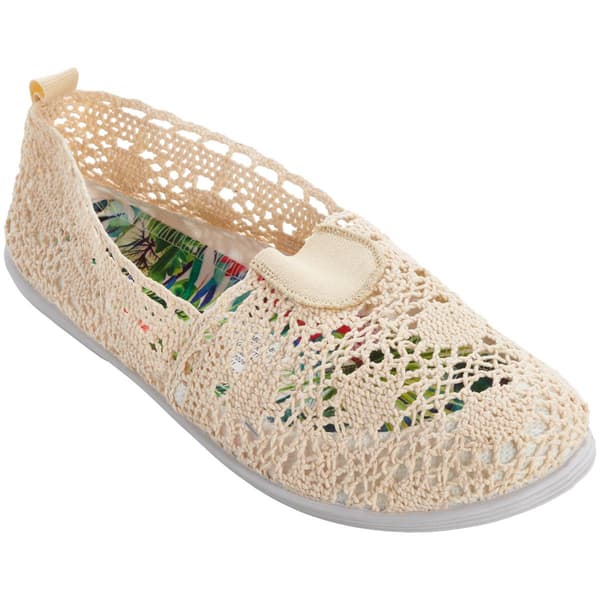 Womens Ashley Blue Crochet Slip On Flats - image 