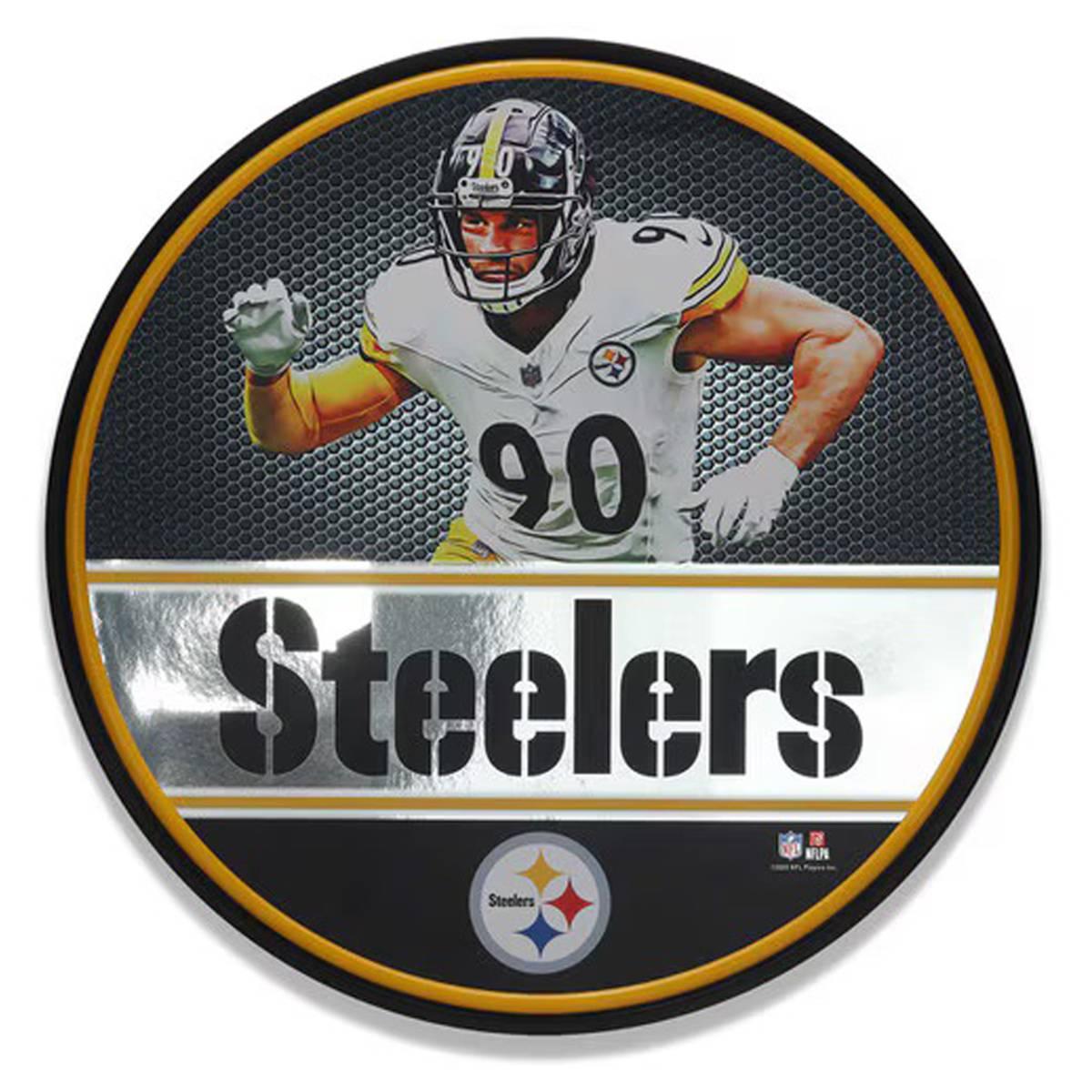 Open Road Steelers Watt Round LED Wall Decor