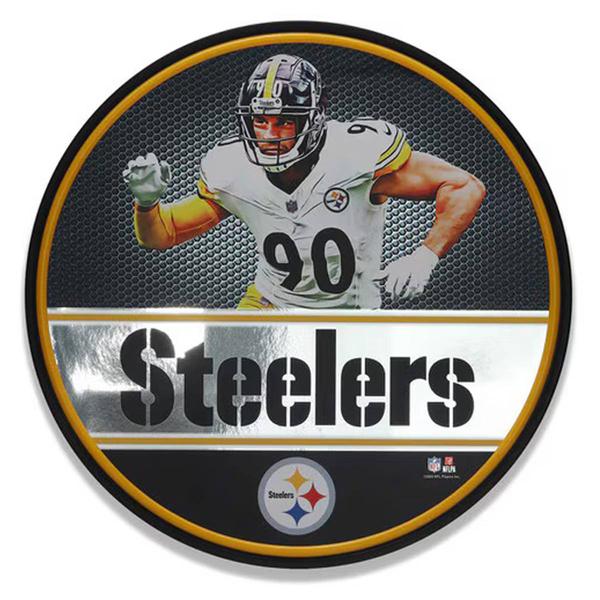 Open Road Steelers Watt Round LED Wall Decor - image 