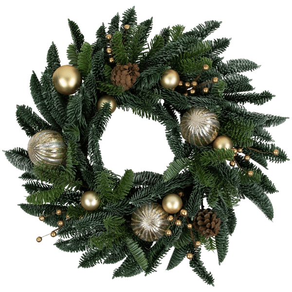 Northlight Real Touch™ Pre-Decorated Pine Christmas Wreath