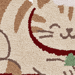 Hallmark Holiday Happy Cat Tufted 20x30 Bath Rug