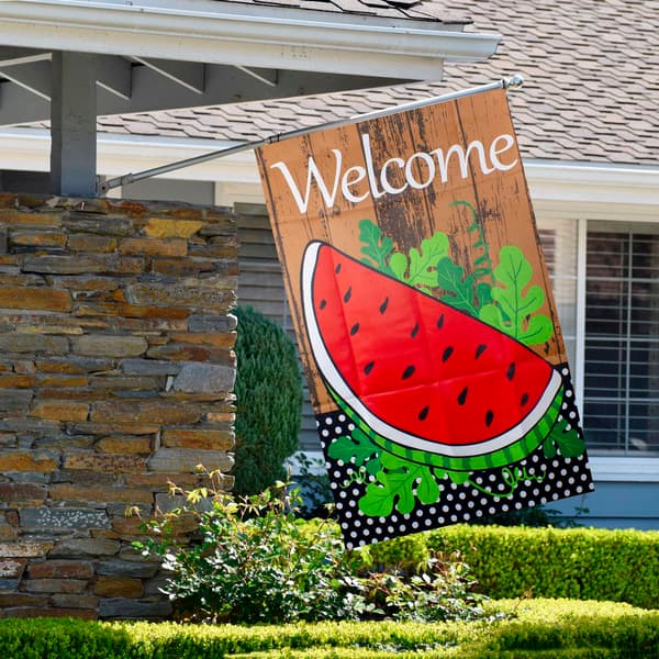 Northlight Seasonal Welcome Watermelon Slice Spring House Flag