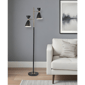 HomeRoots 68in. Black And Gold Task Floor Lamp With Cone Shade - image 2