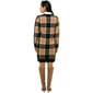 Womens Ninety Clothing Long Sleeve Plaid Sweater Dress - image 3