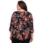 Plus Size Alfred Dunner Classics Tossed Floral Pointed Hem Blouse - image 2