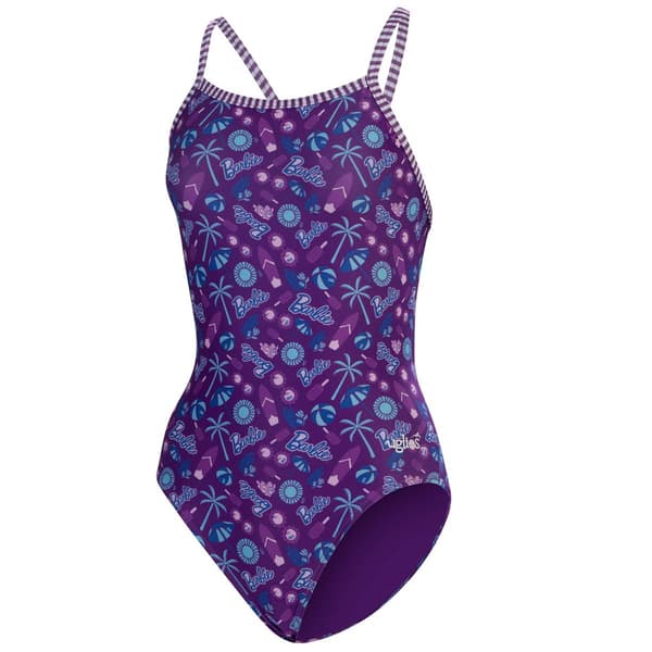 Womens Dolfin® Barbie Print V-2 Back One Piece