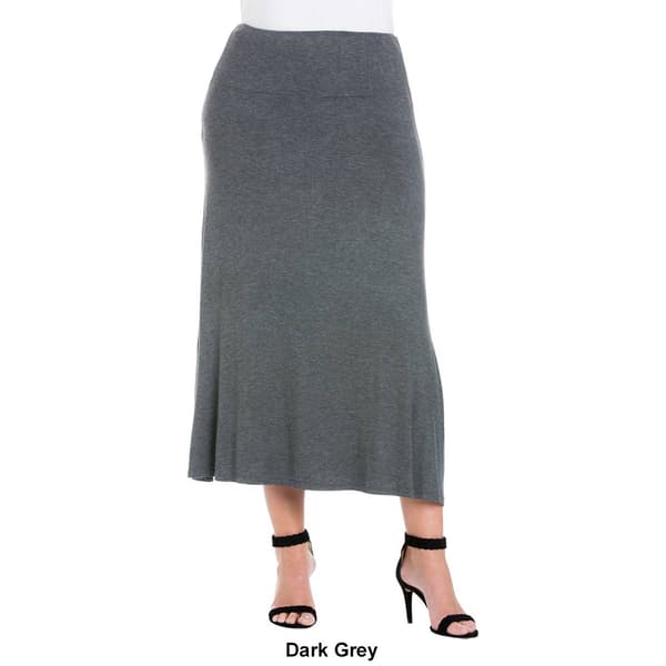 Plus Size 24/7 Comfort Apparel Maxi Skirt