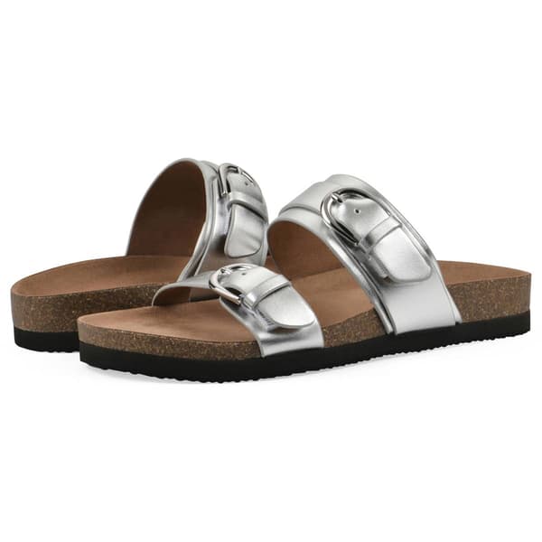 Womens White Mountain Hardball Footbed Sandals