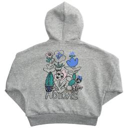 Girls (7-16) adidas® Plant Love Puffy Back Art Loose Fit Hoodie