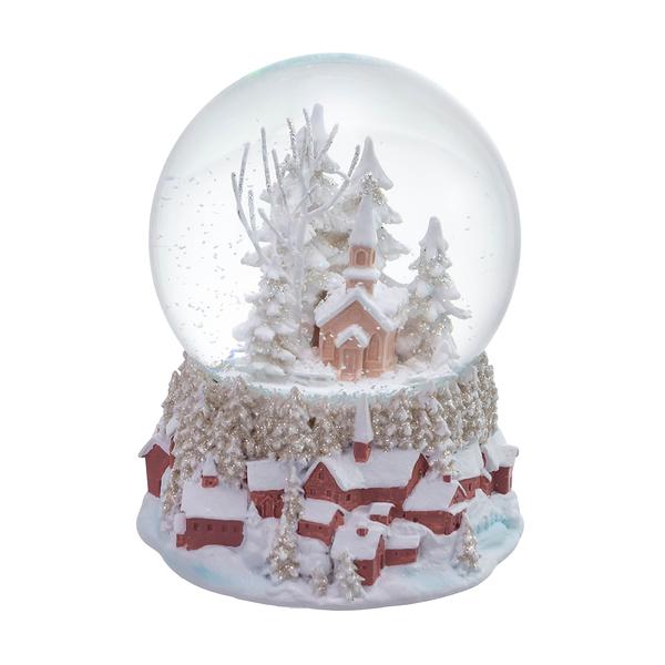 Kurt S. Adler Musical Church Snowglobe