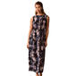 Womens Calvin Klein Sleeveless Boat Neck Blurred Floral Pleat Be - image 1