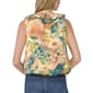 Womens Cece Sleeveless Ruffle V Neck Watercolor Floral Blouse - image 2