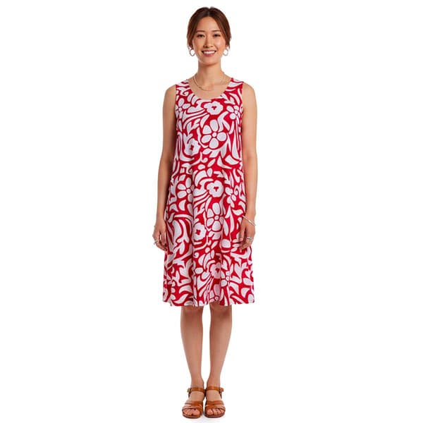 Womens Harlow & Rose Sleeveless Abstract Shift Dress