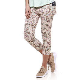 Womens Starting Point Watercolor Floral Capris