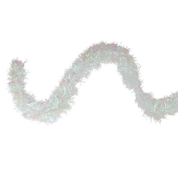 Northlight Seasonal 50ft. White Iridescent Christmas Garland - image 