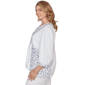Plus Size Ruby Rd. French Riviera 3/4 Sleeve Mixed Floral Blouse - image 4