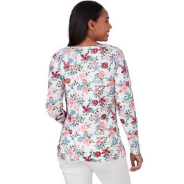 Womens Emaline St. Kitts Floral Long Sleeve Blouse