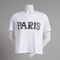 Juniors No Comment Paris Bling Relaxed Graphic Tee - image 1
