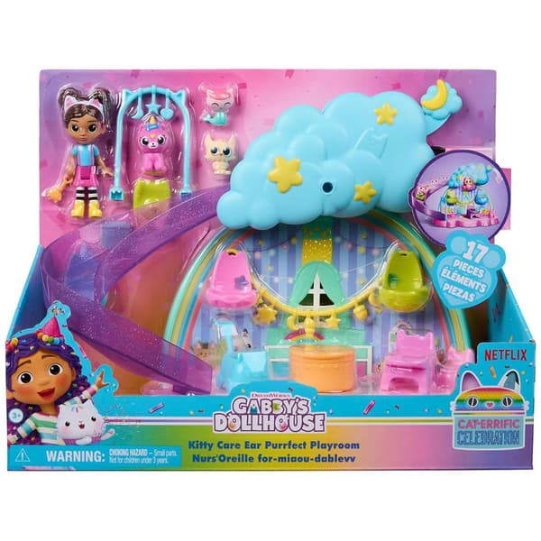 Spin Master Gabby''s Dollhouse Kitty Care Ear Purrfect Playroom