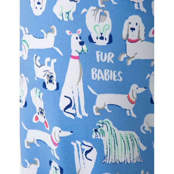 Womens HUE® Solid Top It''S A Dogs World Printed Capri 3 Piece Set