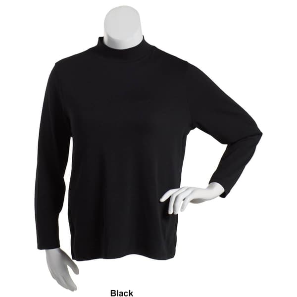 Petite Preswick & Moore Long Sleeve Mock Neck Tee