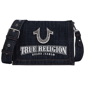 True Religion Bling Horseshoe Denim Messenger Bag - image 1