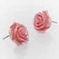 Betsey Johnson Sweetheart Rose Stud Earrings - image 3