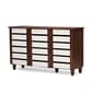 Baxton Studio Gisela Two-Tone Shoe Cabinet - image 4