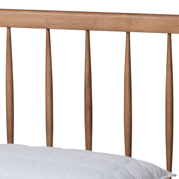 Baxton Studio Toru Ash Walnut Wood Full-Size Platform Bed