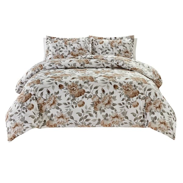 Bibb Home 1800 Series Wildflower 3pc. Duvet Cover Set