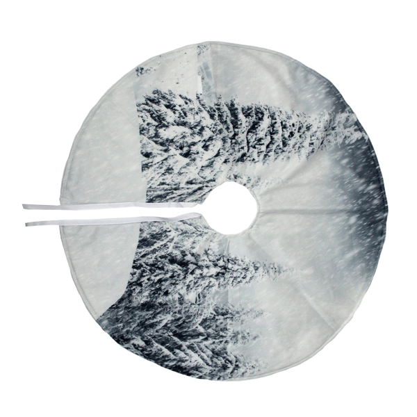 Northlight 23in. Snowy Woodland Scene Mini Christmas Tree Skirt